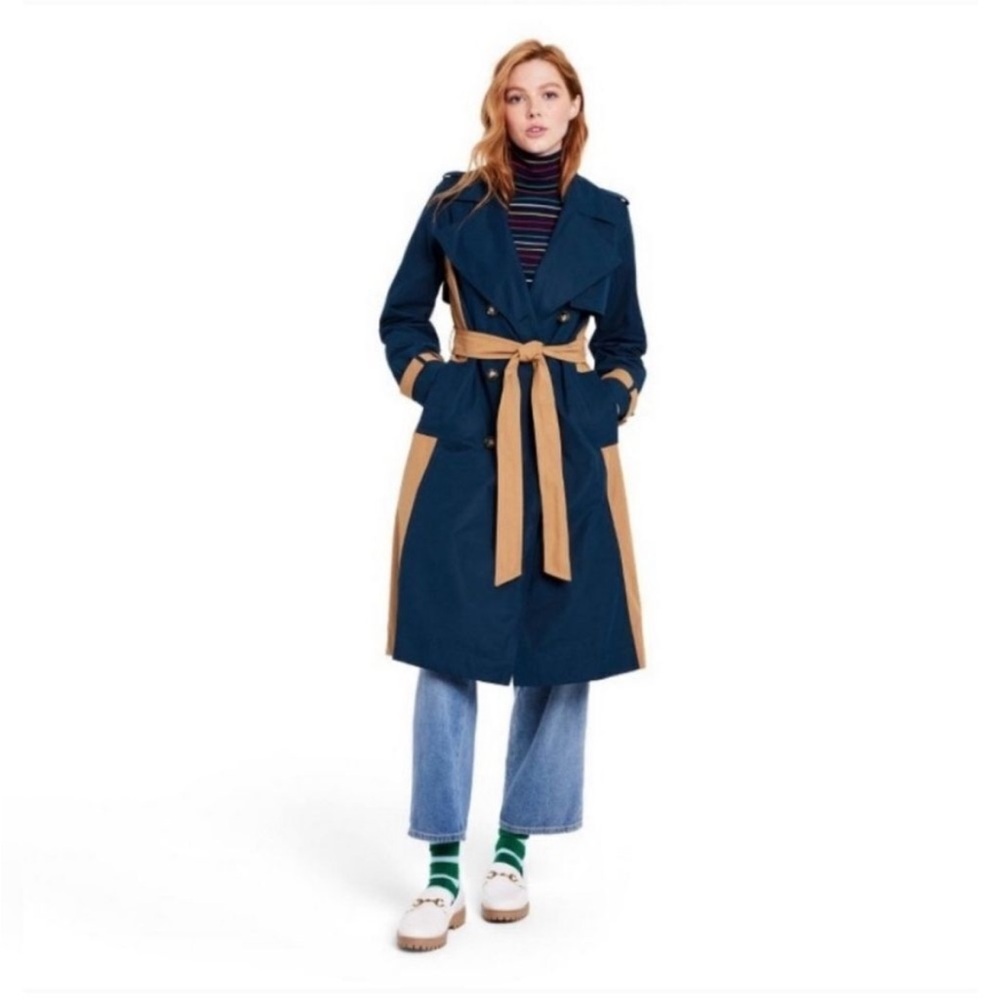 La Ligne Target Two Tone Trench X Coat